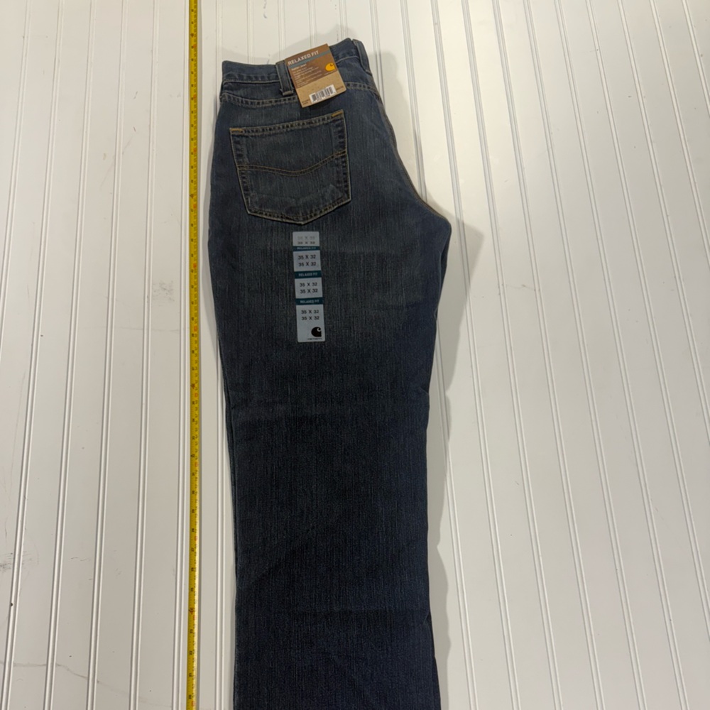 Carhartt Men's Dark Blue Straight Jeans